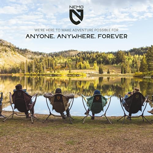 Image of NEMO Stargaze Reclining Camp Chair | Luxury Recliner for Maximum Camping Comfort and Stargazing (2023), Hazy Aqua