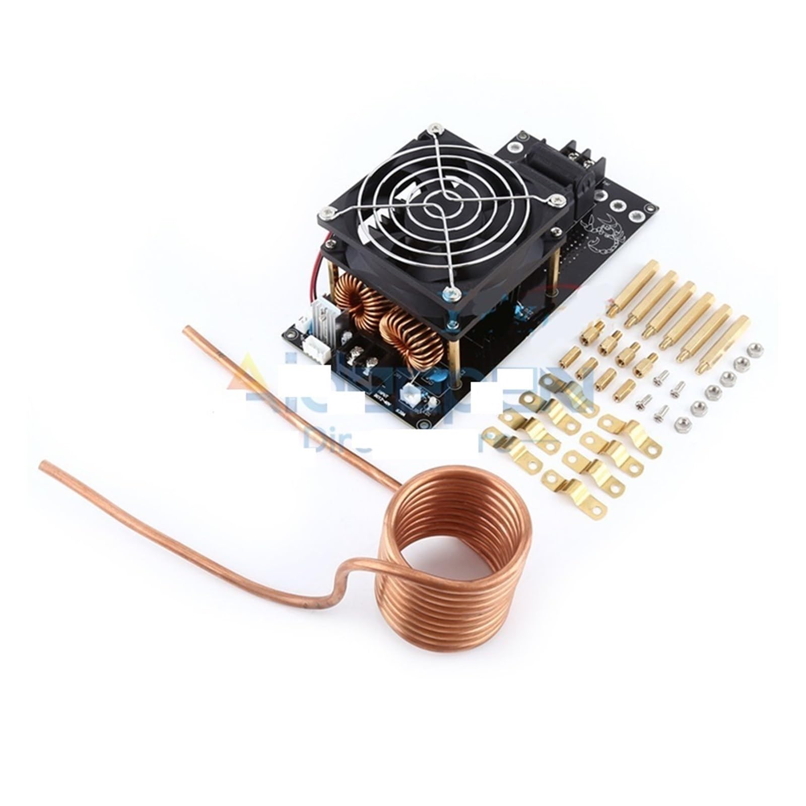 Panneau de chauffage à Induction à bobine ZVS 12V-36V 1000W 20a, Module de bricolage, carte PCB, pilote Flyback, chauffage avec ventilateur de refroidissement Équipement de chauffage par induction hau