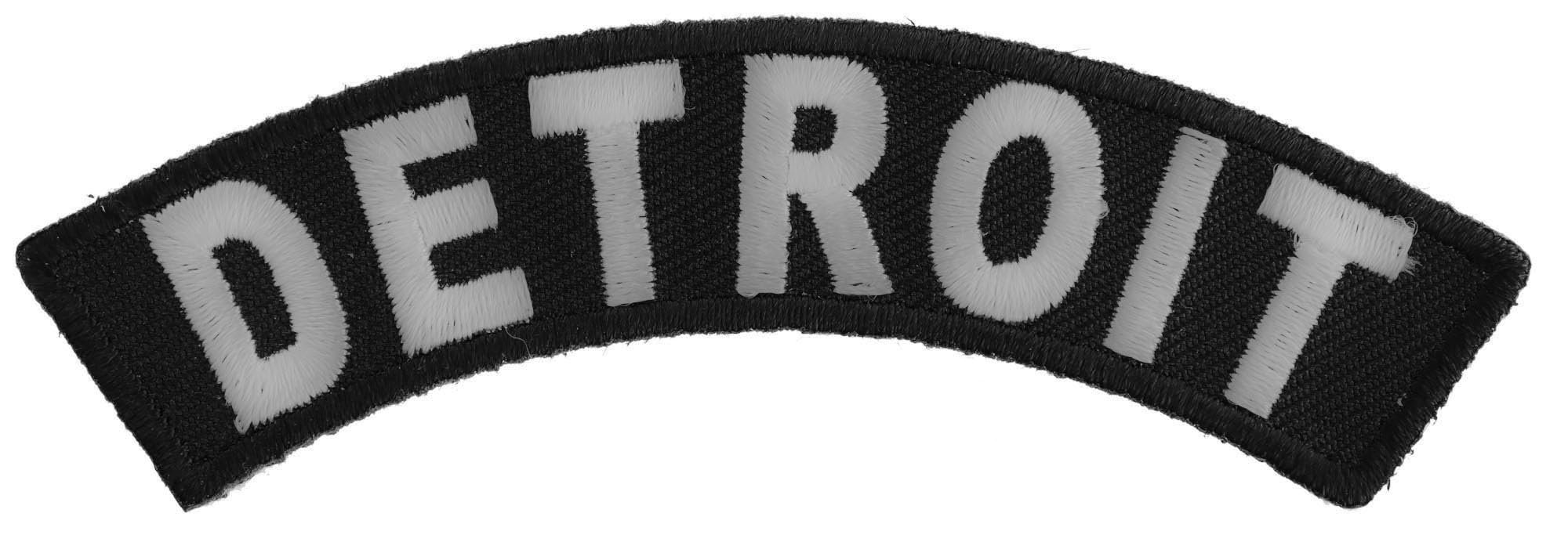 Detroit Patch - 4x1 inch. Embroidered Iron on Patch (P3609)