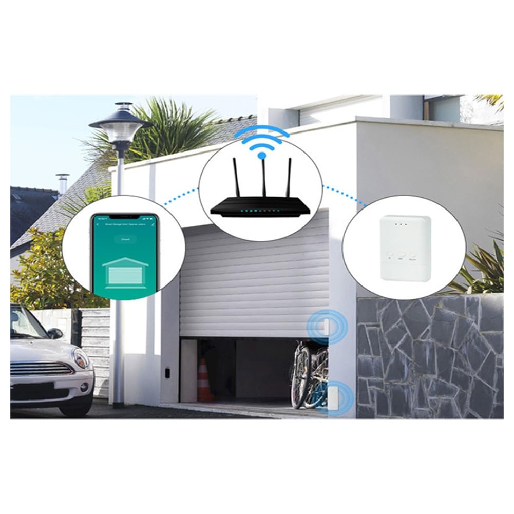 Tuya WIFI Universal Garagentoröffner Unterstützt Voice Assistant Türsensor Wireless Garagentor-Controller
