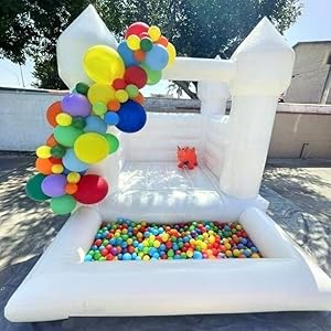 Inflatable White Bounce House Profe...