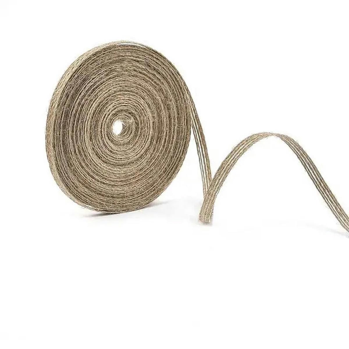 wstążka jutowa, Wstążka jutowa do majsterkowania żółta 0,6-5 cm x 10 m(0.6cmx10m)