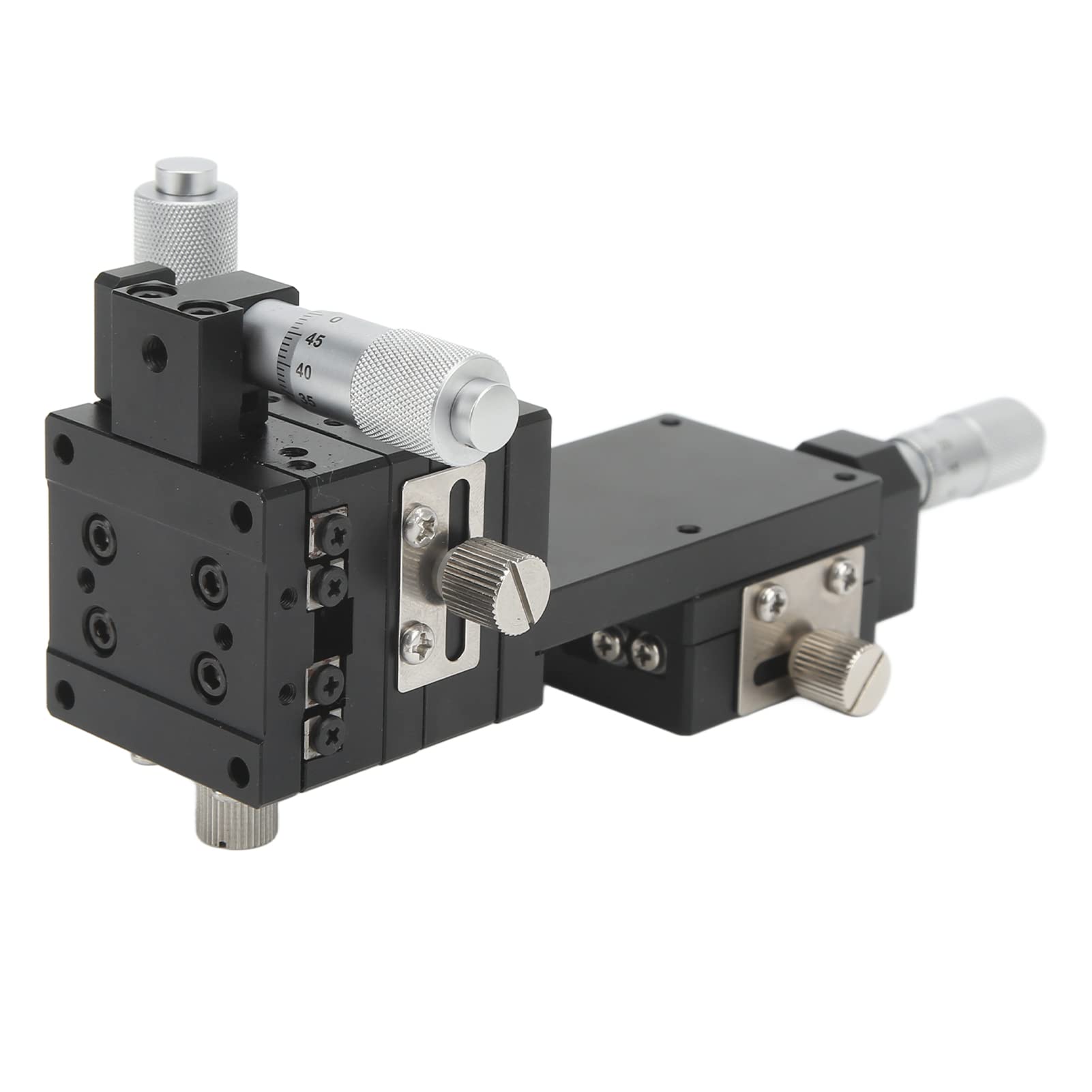 BORDSTRACT XYZ-Achsen-Lineartisch, 40 X 40 Mm Trimmplattform-Tuning-Schiebetisch, Hochpräzise Manuelle Trimmplattform Für Prüfgeräte, Optische Experimentelle Messung