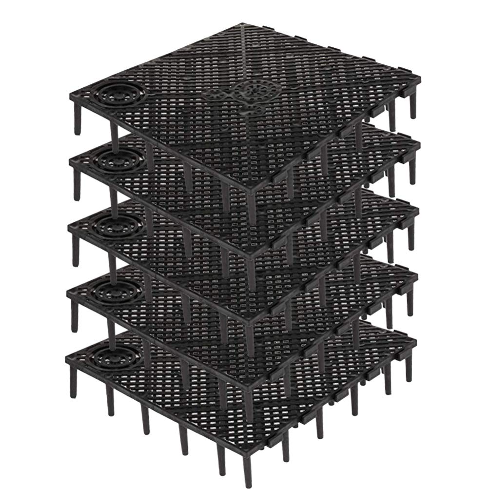 POPETPOP 10 Plaques Filtrantes Inférieures en PVC pour Aquarium 5.91X5.91X1.06 Pouces Panneaux De Filtration sous Gravier Adaptés pour Réservoirs De Poissons Et Séparation Efficace
