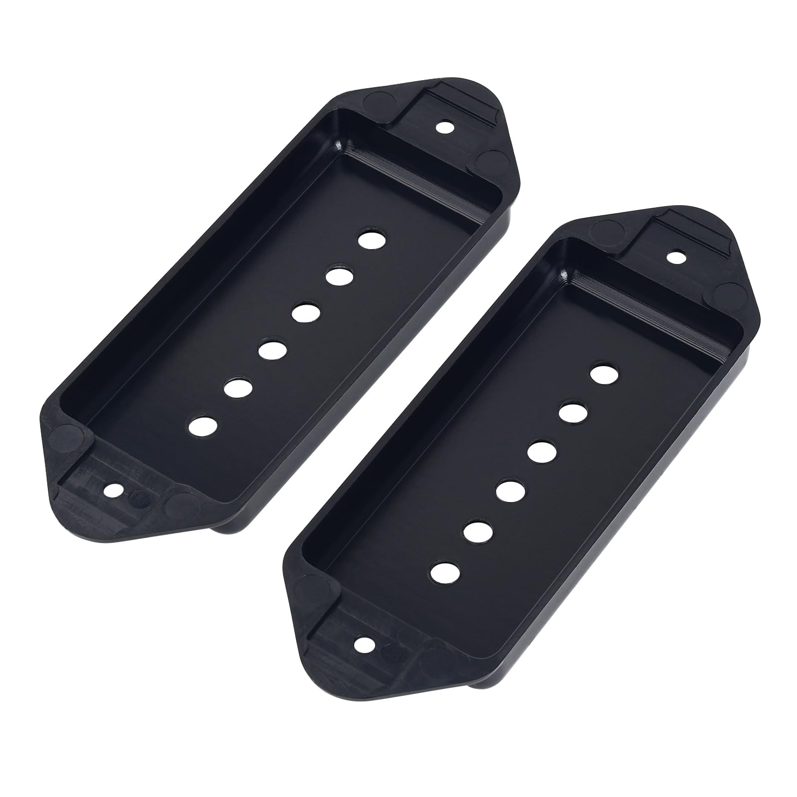 Banworks Plastic P90 Pickup Covers Electric Guitar P90 Dog Ear Pickup Covers 52mm (2-3/64") Bridge Pickup Covers For Epiphone Les Paul LP Electric Guitar Pack of 2 JT/SYQG-06 Black - Image 3