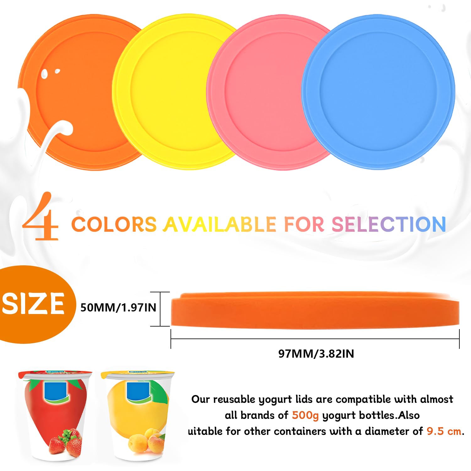 Set de 12 couvercles réutilisables en silicone - Outspot