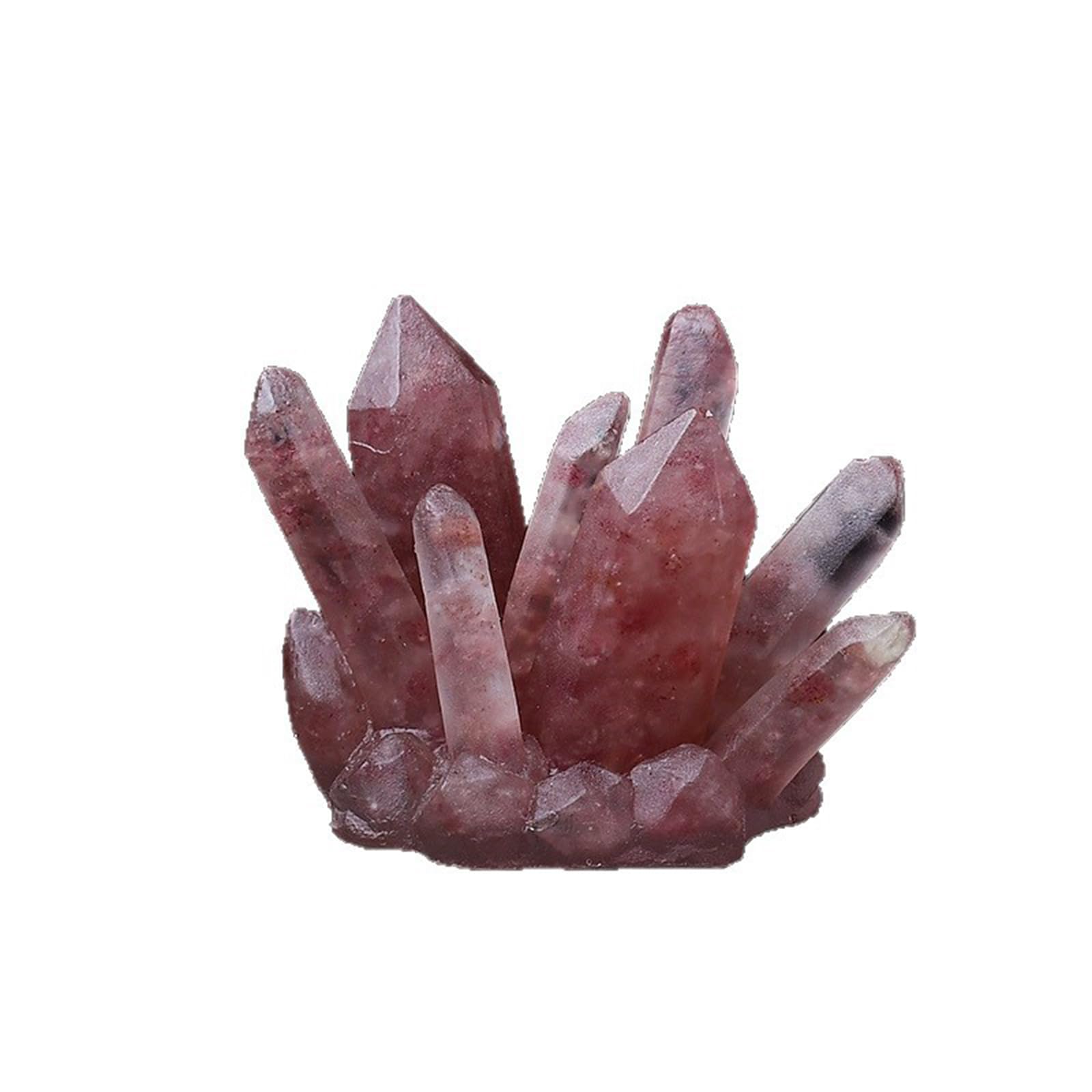Hhhxkkuo Handmade Natural Crystal Chip & Epoxy Resin Crystal Cluster – Creative Geode Ornament, Healing Energy Stone Desk Decor, Unique Spiritual Gift