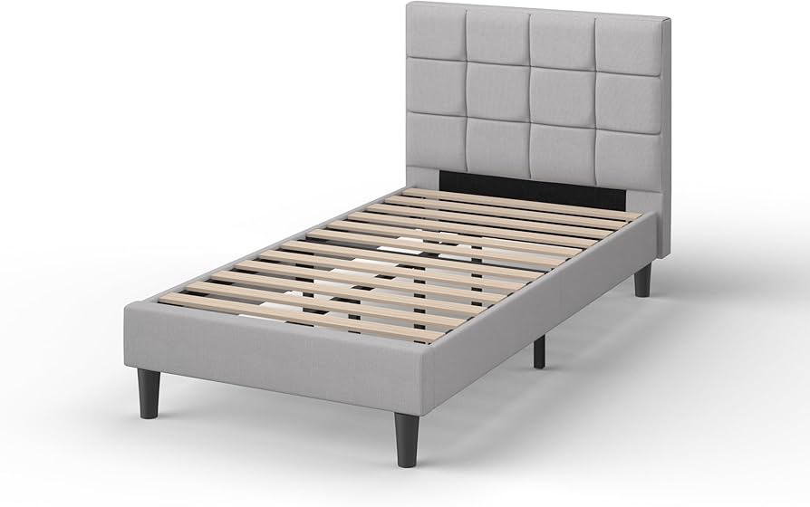 Amazon.co.jp: ZINUS Lottie ベッドフレーム ファブリック シングル