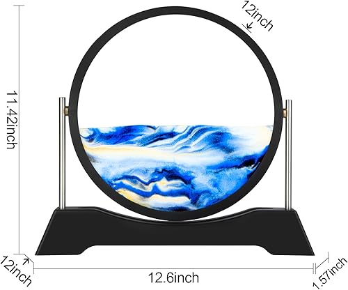 Miniatura 2 de Liangding Movimiento líquido de arte de arena en movimiento, pintura de arena de flujo 3D, decoración de arena movediza, alivio del estrés, imagen