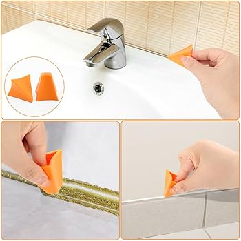 Silicone Caulking Tool Reusable Silicone Seam Tools,2 PCS Caulk Finishing Tool Silicone Caulk Tool Reusable Seam Tools 2 Pcs Caulk Finishing Smoothing Tool Caulking Applicator Kitchen Bathroom