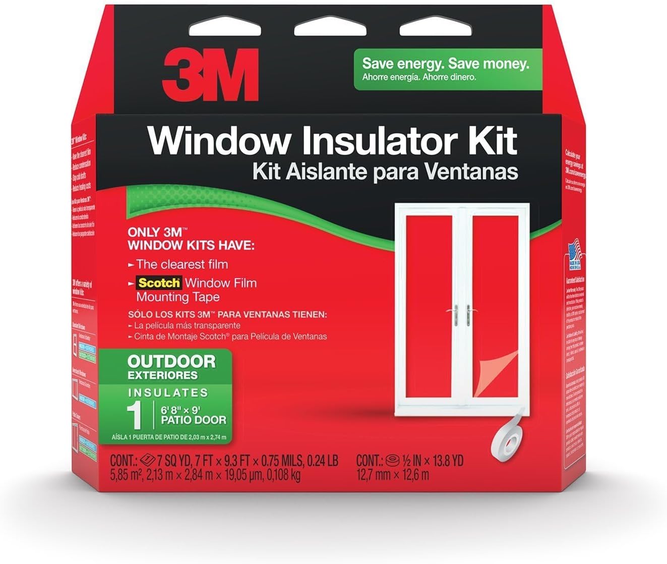 Outdoor Kit                            Covers 6’8” x 9’ Patio Door