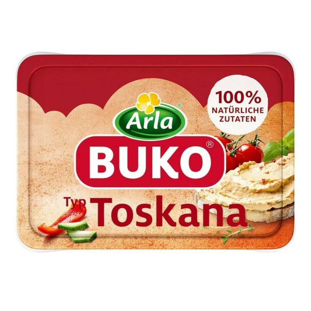 Arla Buko Frischkäse Typ Toskana Frischkäse käse 200 gramm x 2 STÜCK [Frischegarantie]