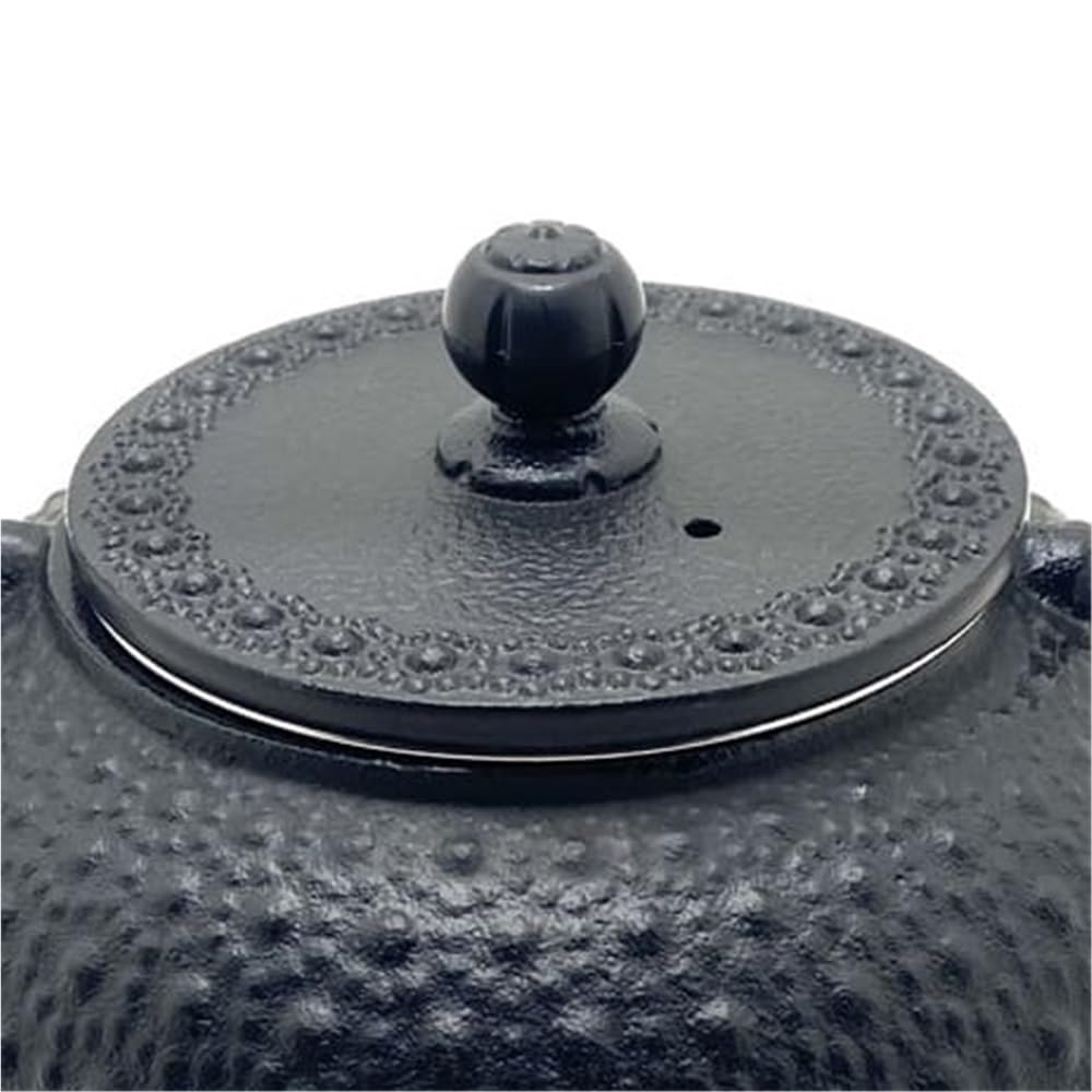 Tetera Tetera de Hierro Fundido, Tetera Tetera de Hierro Fundido for el hogar Tetera Hecha a Mano Artículos for el hogar Hervidor de Agua Utensilios de Cocina rústicos(Red)