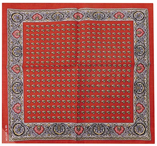 Wholesale Lot of 3 Multi color Paisley Red 22