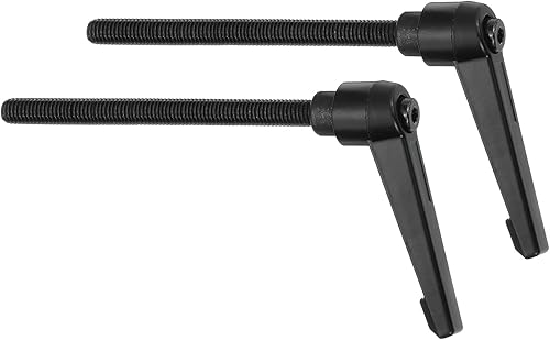 Miniatura 72 de uxcell 2 perillas ajustables M8 x 3.150 in, mango de rosca macho, botón de trinquete de liberación rápida, perno giratorio para maquinaria de torno