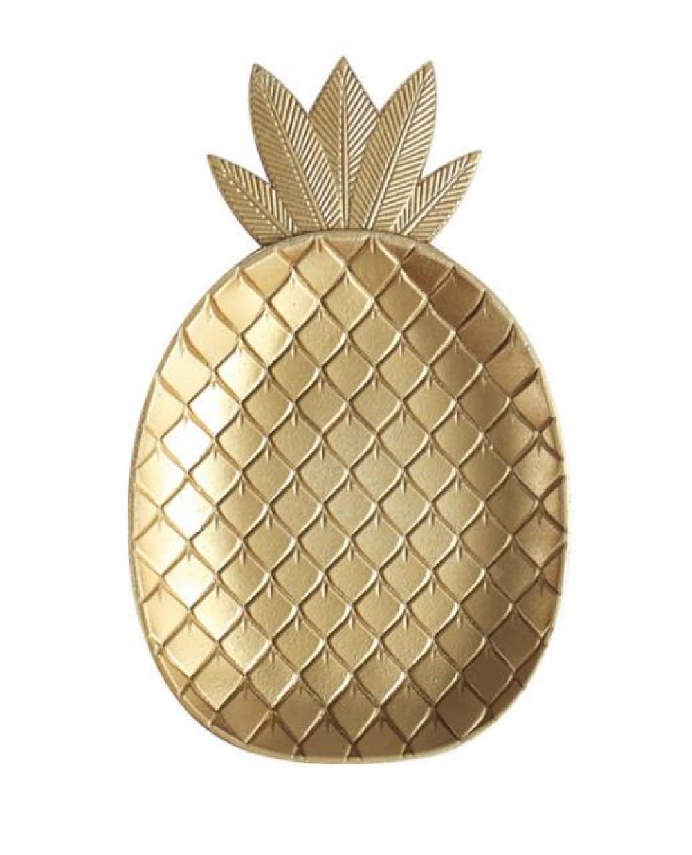 FBWSM Jewelry tray, jewelry display ring tray key small jewelry storage box, pineapple leaf tray snack tray fruit tray-A