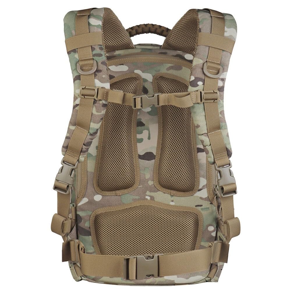 12 Farben Taktischer Assault Rucksack 25L, Große Kapazität mit Trinkblasenfach, MOLLE System, Multifunktionaler Rucksack für Wandern und Camping
