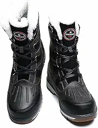 Botas de neve masculinas de camurça com isolamento térmico para esqui e inverno, sapatos masculinos de camurça e veludo, botas de caminhada resistentes à água para homens, sapatos de caminhada com bico redondo para uso ao ar livre