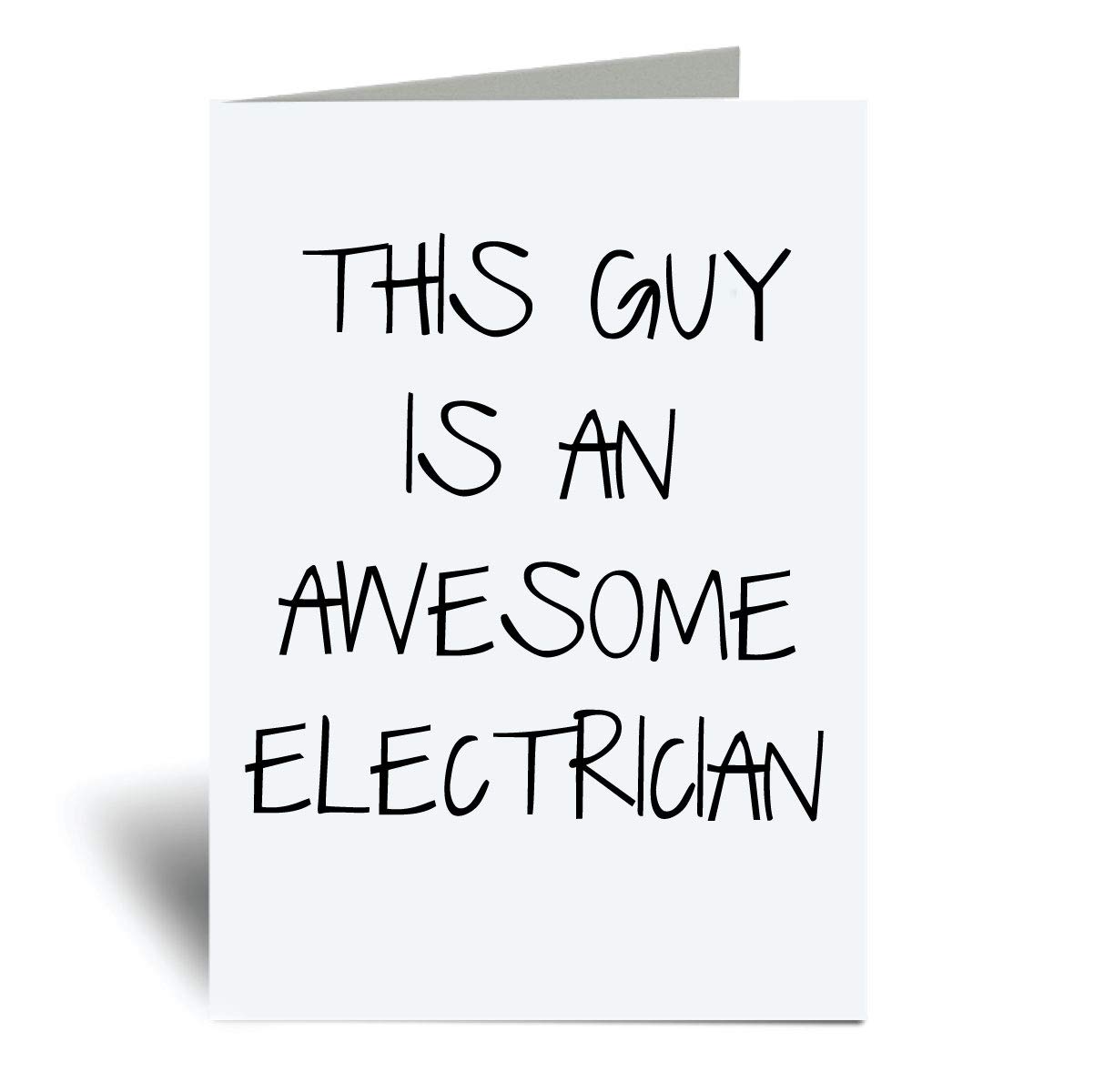 60 Second Makeover Grußkarte 'This Guy Is An Awesome Electrician' – A6, 280 G/m², Mit Umschlag