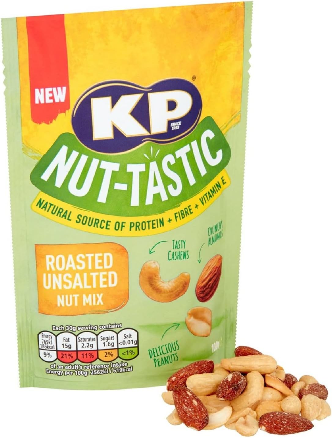 KP NutTastic Unsalted Nut Mix, 100g Amazon.co.uk Grocery