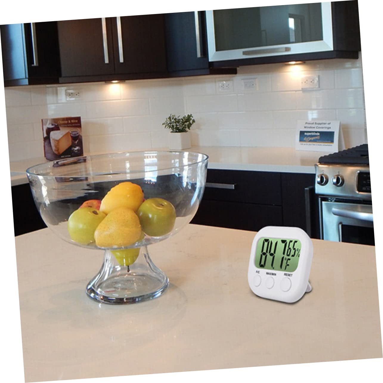 SUPVOX Home Thermometer Digital Thermohygrometer for Indoor Aquarium Reusable and Easy to Use