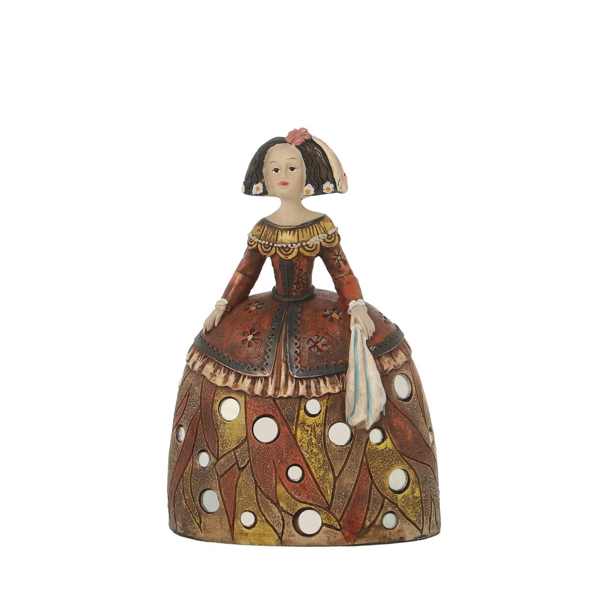 Alexandra House Living Figura Decorativa Menina Acrílico Plástico Melamina 12 x 8 x 17 cm