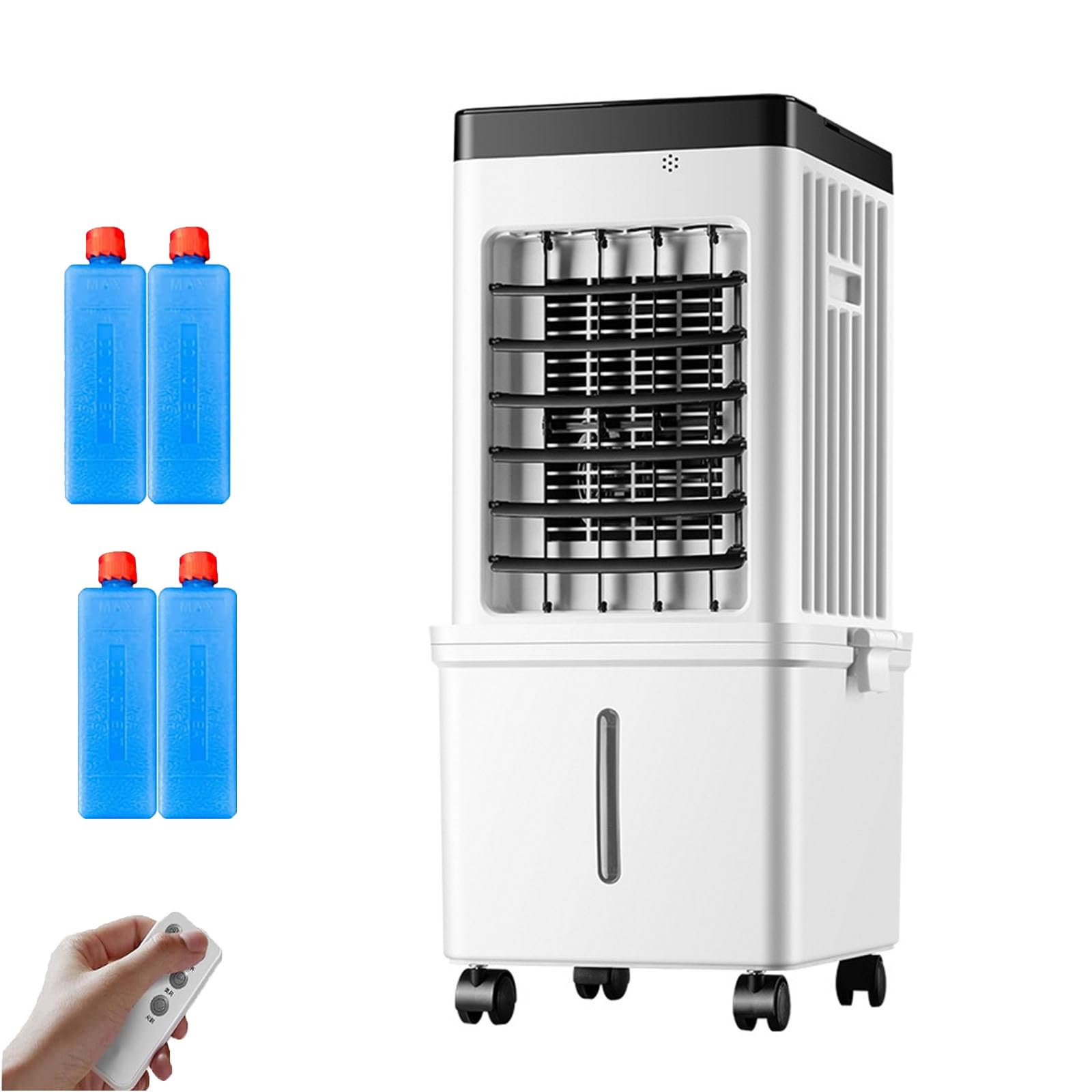 ZcxTry Portable Air Conditioner with 3 Wind Modes, Swamp Cooler Portable AC Unit with Large Water Tank, Windowless Evaporative Air Cooler, Fast Cooling Room Cooling Fan for Home & Office
