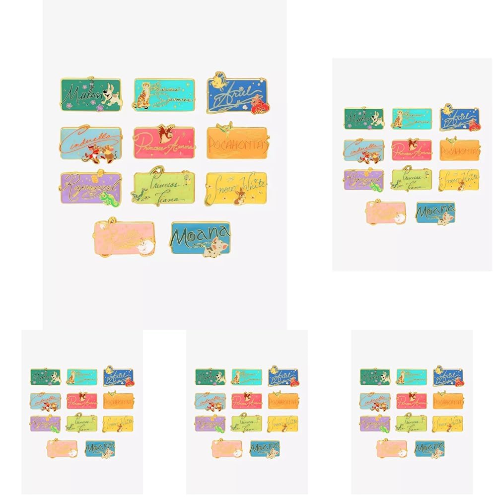 Loungefly - Disney Princess - Ariel - Signature Licence Plate - Enamel Pin - 1 Of 6 To Collect - Styles Vary - Disney Princesses - Blind Box - Emaille-Nadeln - Niedliche Brosche Zum Sammeln & Taschen
