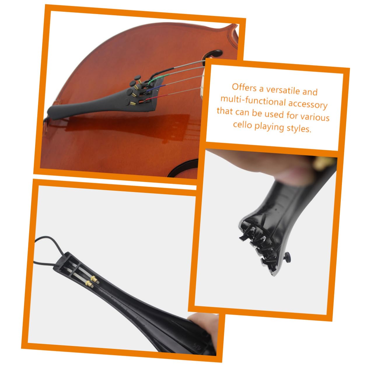 TOYANDONA 5sets Accessori Per Violoncello Cordiera e Codiera Facile Da Sostituire e Manutenere Per Musicisti Professionisti e Appassionati