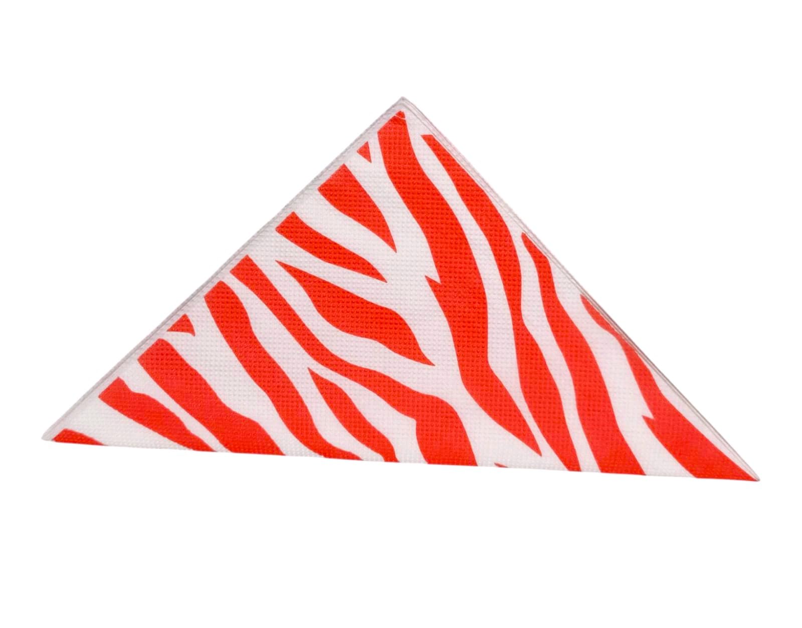 PARTY HONCHOOS Red & White Zebra Print Large Napkins | Christmas Napkins | Birthday Party | Circus | Carnival | Pack of 20 Paper Napkins 2