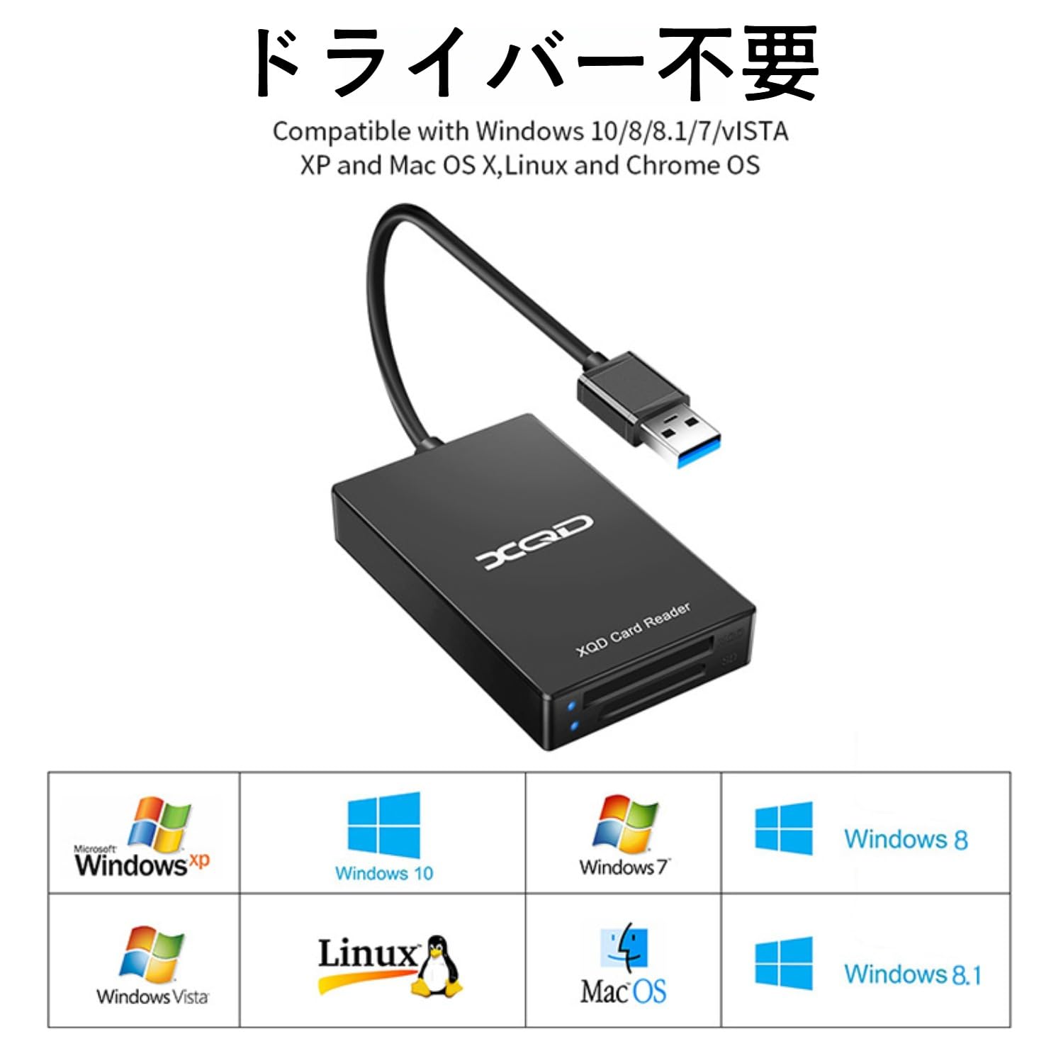 Amazon.co.jp: XQD カードリーダー SD UHS-I USB3.0 メモリカード