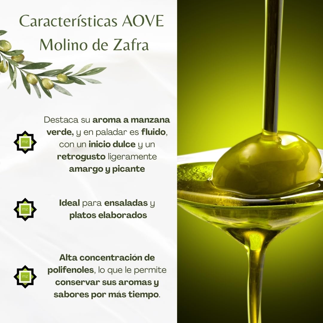 Aceite de Oliva Virgen Extra 5 Litros Premium sin Filtrar – AOVE 100% Reserva Familiar de Molino de Zafra – Cosecha Tradicional, Primera Prensada en Frío, Calidad Gourmet (MZ 5 litros (1 unidad))