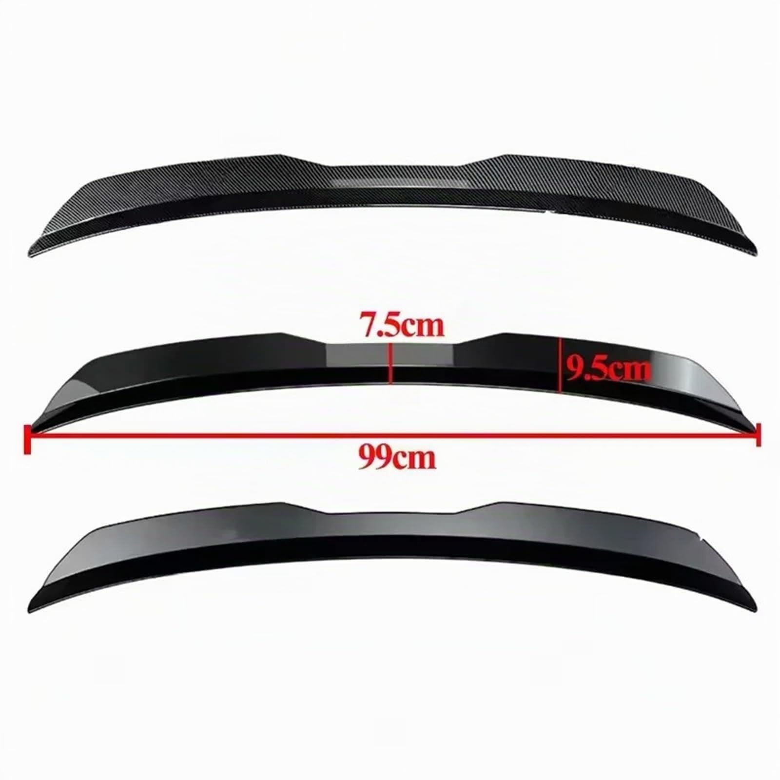 Aileron Coffre Arrière pour Seat Leon 1P 5F Mk3 St pour Cupra TGI/Hatchback 2013-2024 Kits Carrosserie Réglage Ailes Arrière Fixes Et Spoiler(Gloss Black)