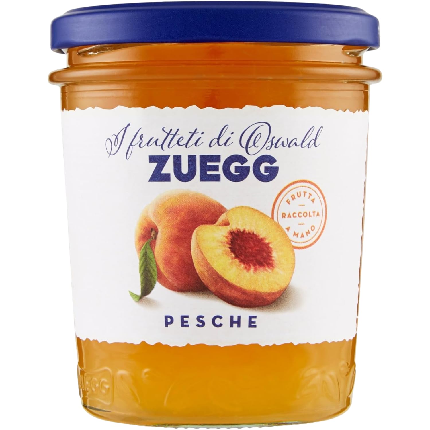 Confettura Extra di Pesche 320 g – Marmellata alla Frutta Dolce e Naturale Ideale per Colazione e Dolci – Variazioni 4/8/12 Pezzi (12 PEZZI)
