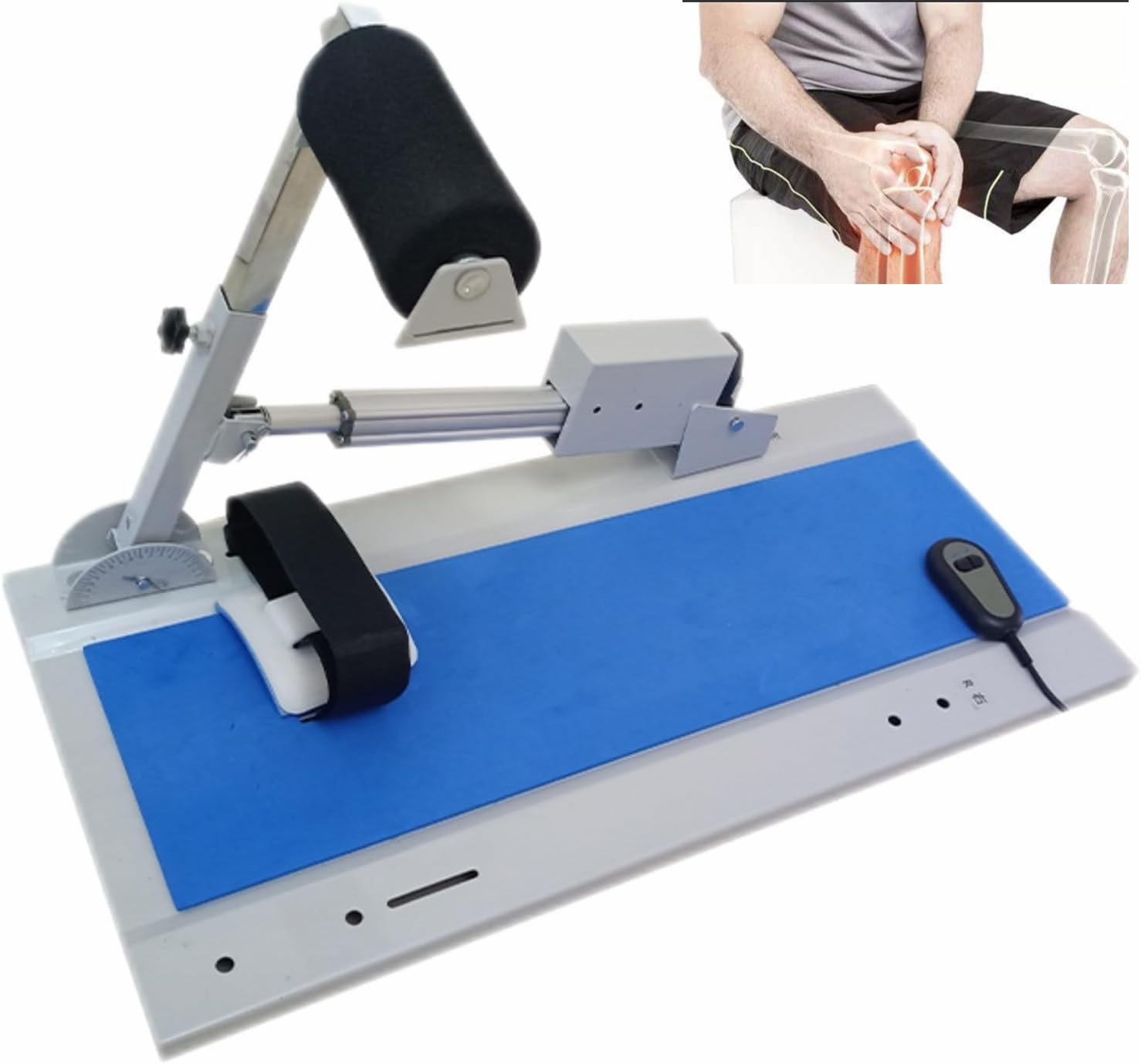 Elektryczny trenażer zginania i prostowania kolan - zdalnie sterowany, regulowany w zakresie 0°-170°, siła ciągu 200 kg dla szybkiej rehabilitacji i powrotu do zdrowia