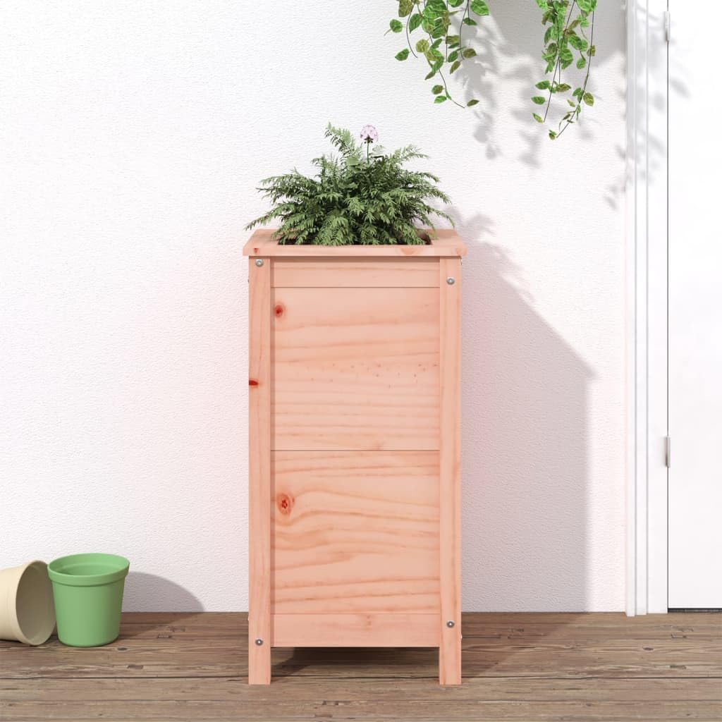 Macetero de Douglas 40 x 40 x 78 cm con diseño moderno, duradero y resistente para jardín, terraza o balcón para cultivo decorativo de hierbas, flores y verduras