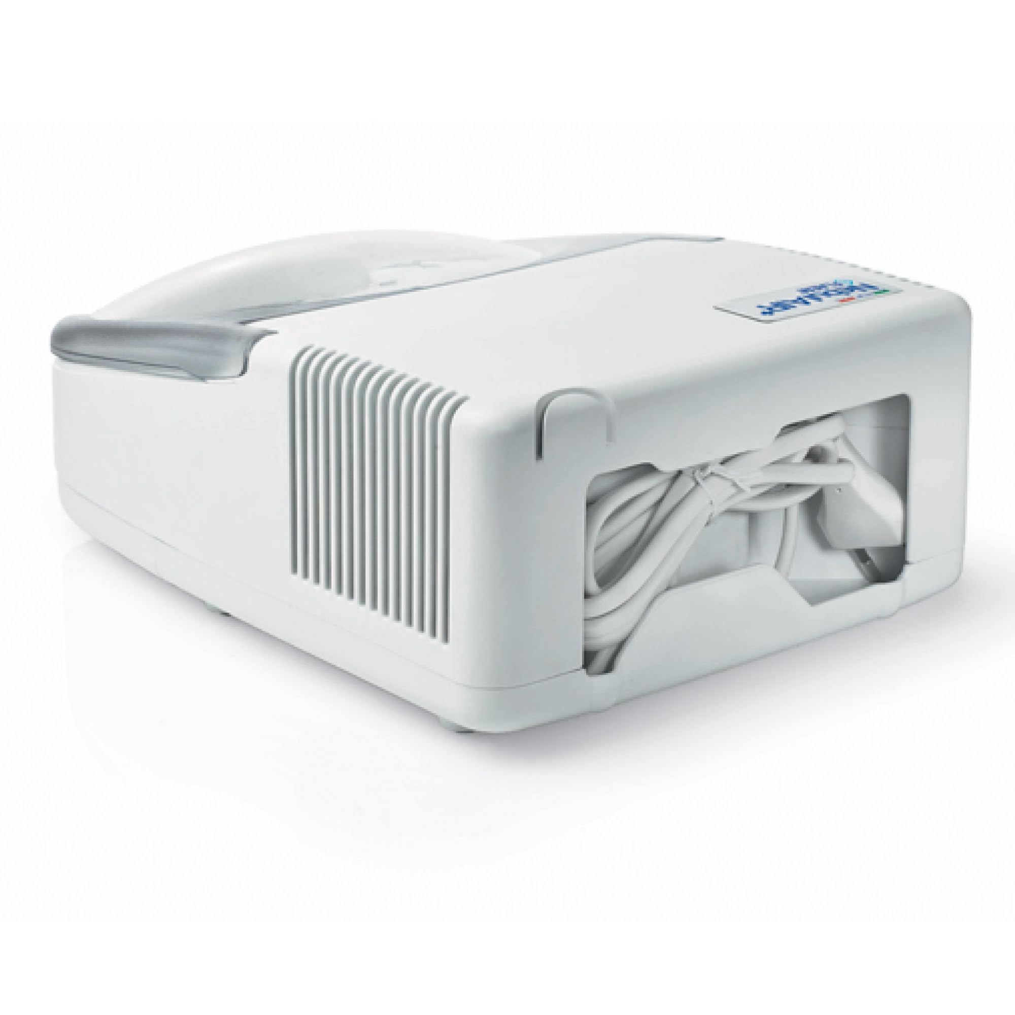 FLAEM Nebulair+ Pneumatik-Kolben-Inhalator, Professionell, Leise, Zwei Inhalationsgeschwindigkeiten, mit RF7 Dual Speed Plus Vernebler für Aerosol-Intensivtherapie