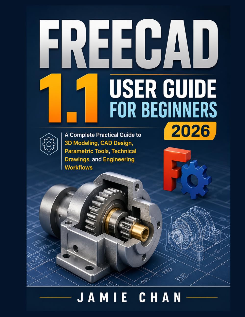FREECAD 1.1 USER GUIDE FOR BEGINNERS 2026: A Complete Practical Guide to 3D Modeling, CAD Design, Parametric Tools, Technical Drawings, and Engineering Workflows