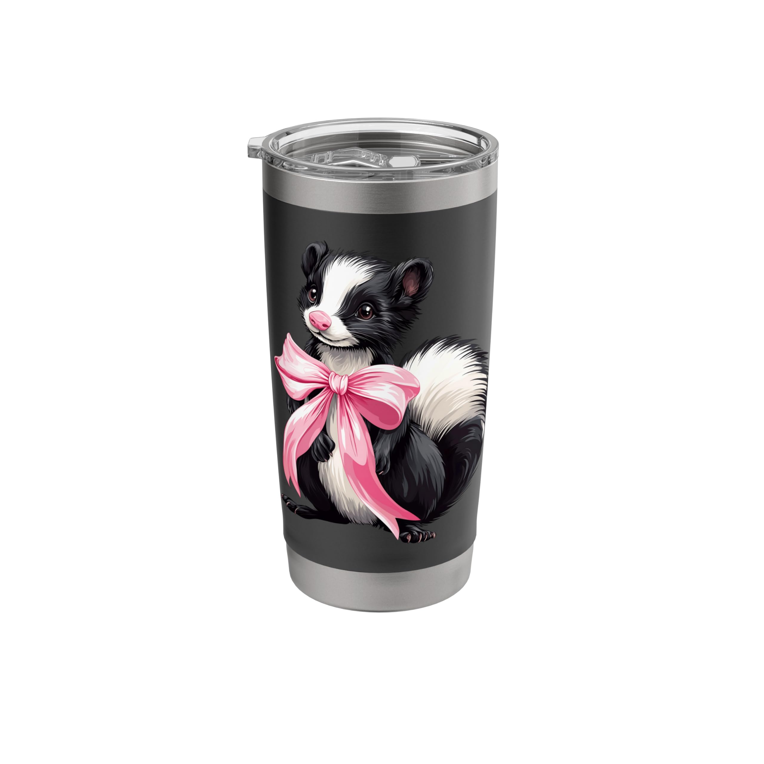 Coquette Bow Skunk Cute Raccoon Girl Mom Pink Mother's Day Stainless Steel Insulated Tumbler