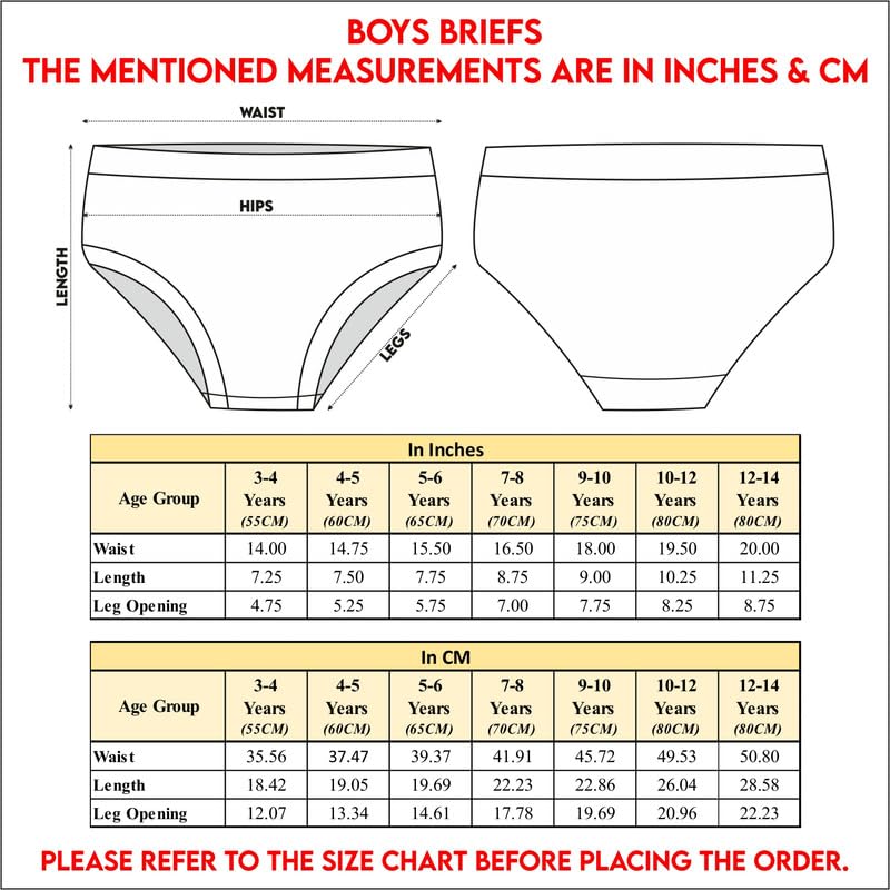 Image of Nusyl Boys Cotton Briefs for Kids | Face Print Underwear Innerwear | Soft Breathable Fabric | Comfortable Fit | 3-14 Years | Multiple Colors & Packs