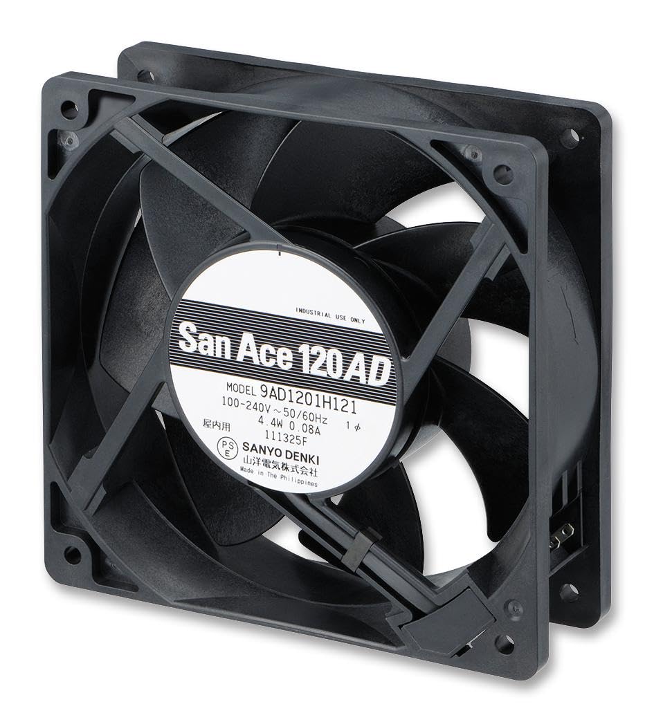 SANYO DENKI - SANACE FANS 9AD1201H12 FAN, AXIAL, 120X120X38MM, 0.8A, 264VAC