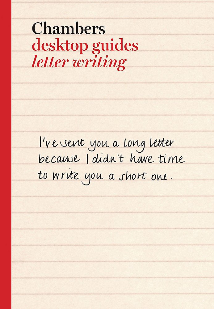 Buy Chambers Desktop Guides: Letter Writing — BookShops.in