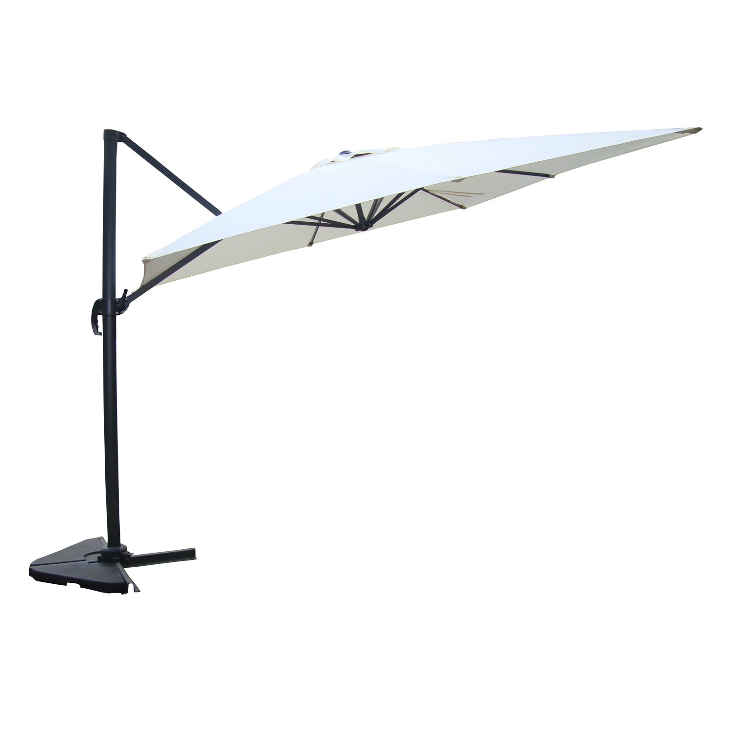CONCEPT USINE Parasol Déporté Rectangulaire CESARE Écru Alu 3x4 m