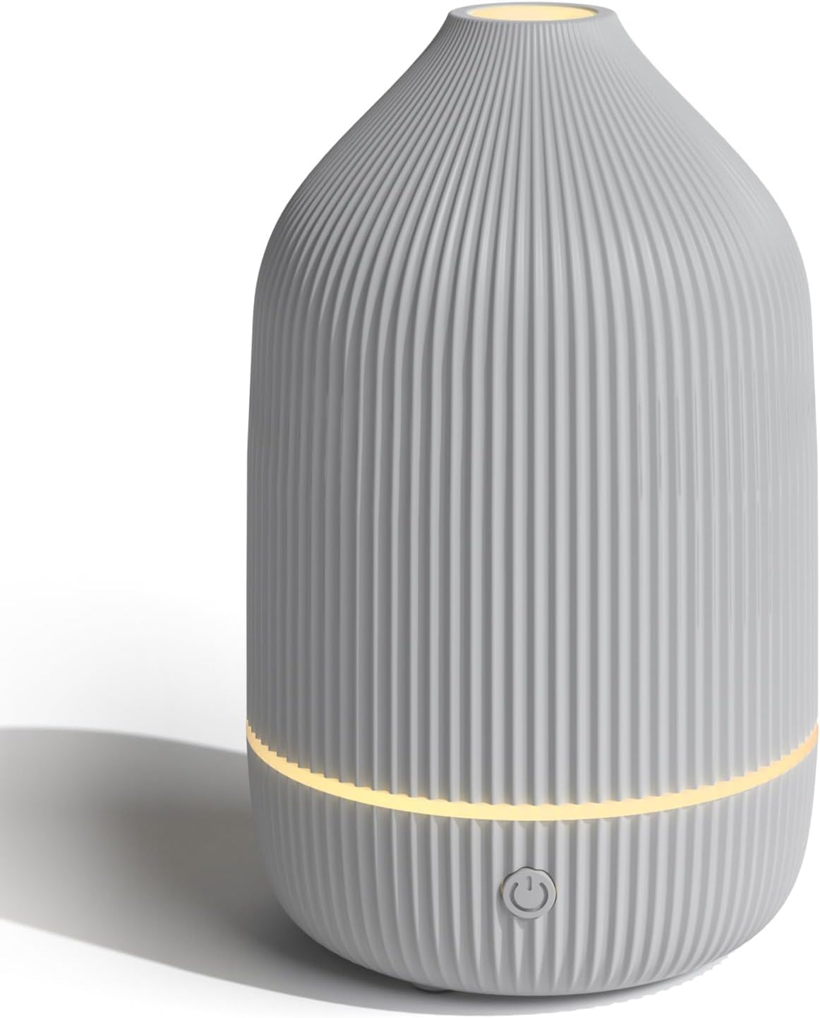 SALUBRITO Aroma Diffuser, 100ml Grau Diffusor für ätherische Öle, Ultraschall Aromatherapie Diffuser, Klein Diffuser für Zuhause Büro Yoga, Geschenk für Frauen
