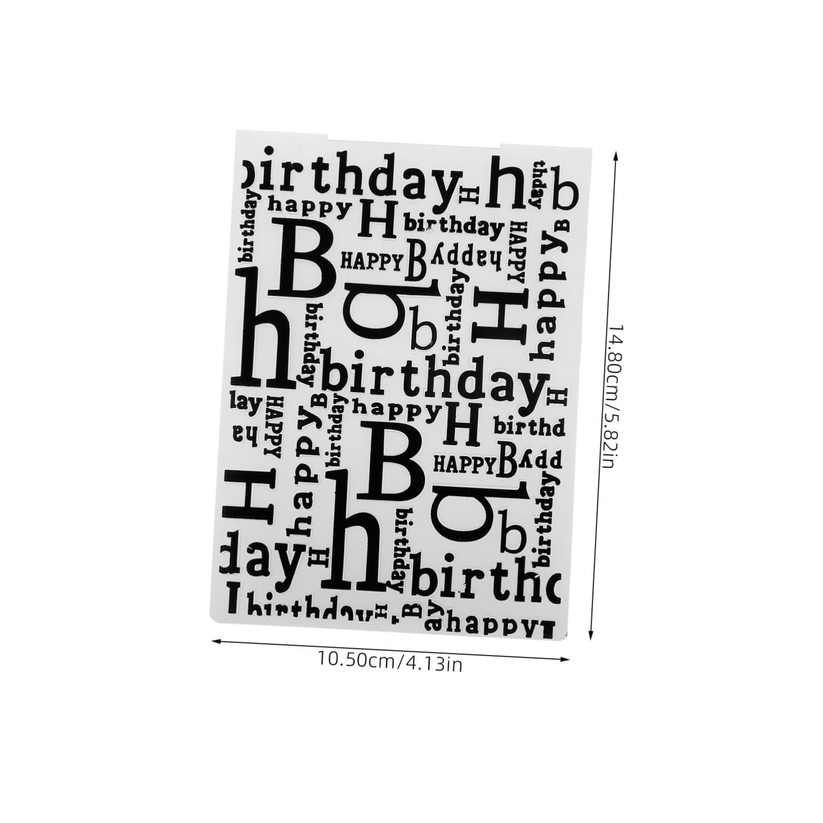 IWOWHERO Plastic Embossing Template DIY Scrapbooking Stencil for Cards Textured Cardstock Embossing Stencils Supplies