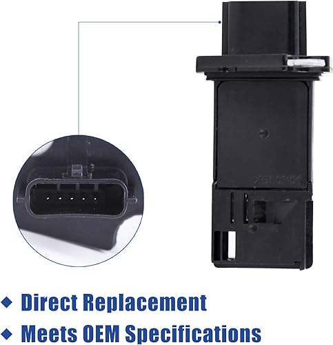 Miniatura 2 de Sensor de flujo de aire masivo MAF medidor compatible con N'issan Altima In'finiti G37 Suzuki, 2004-2012 Sentra, 2005-2015 Xterra, 03-09 350Z,