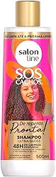Salon Line, Shampoo, SOS Cachos, De Repente Pronta, Vegano - Para Cabelos Cacheados e Crespos, 500ml