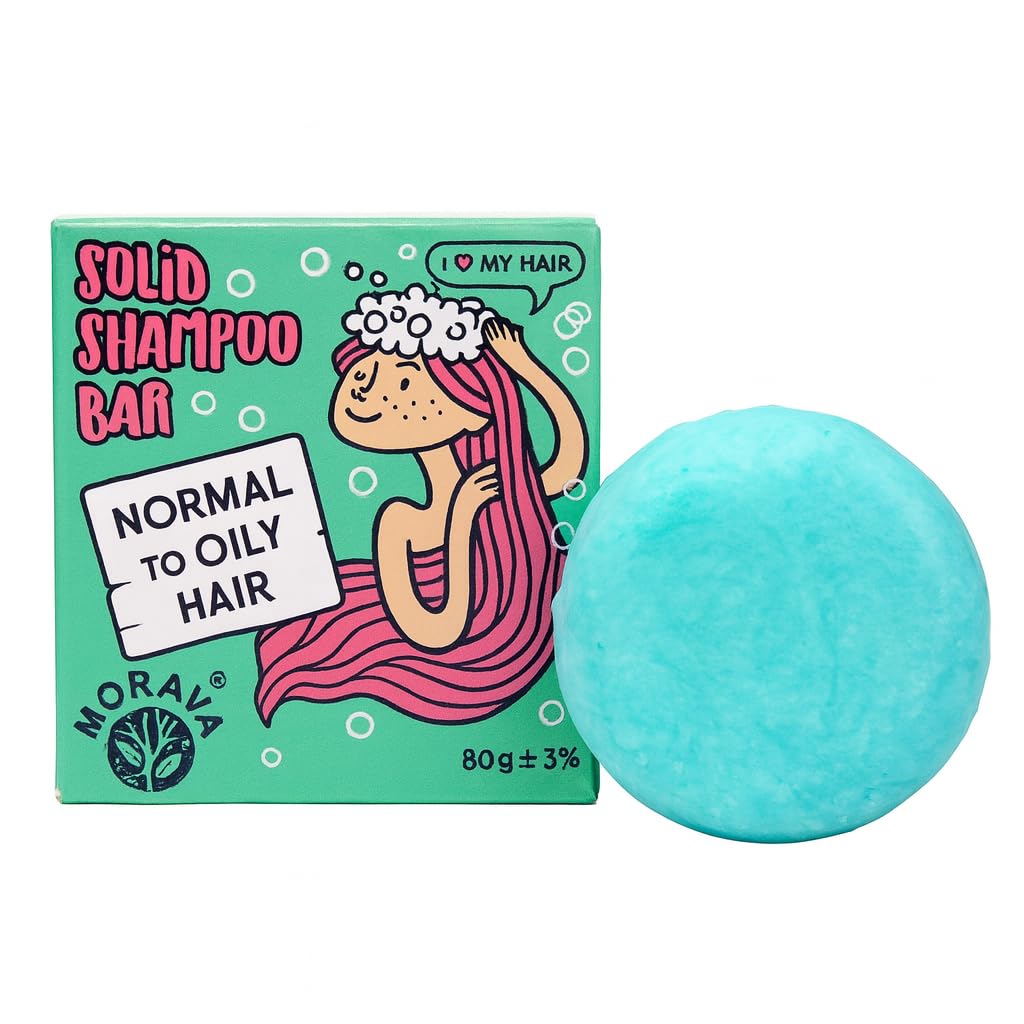 Morava Clarifying Clay Shampoo Bar – Removes Product Buildup & Excess Oil, Sulfate-Free Deep Cleanse for Fine & Thin Hair, Vegan – 2.82 oz