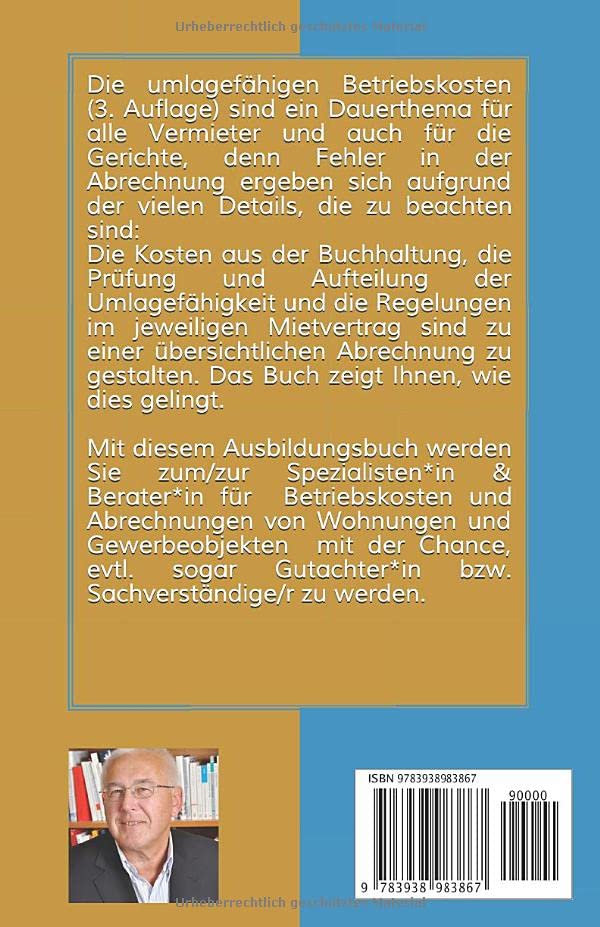 Ausbildungsbuch Betriebskostenabrechnung: Wohnungen und Gewerbe (Immobilienausbildung-Weiterbildungspflicht, Band 6)