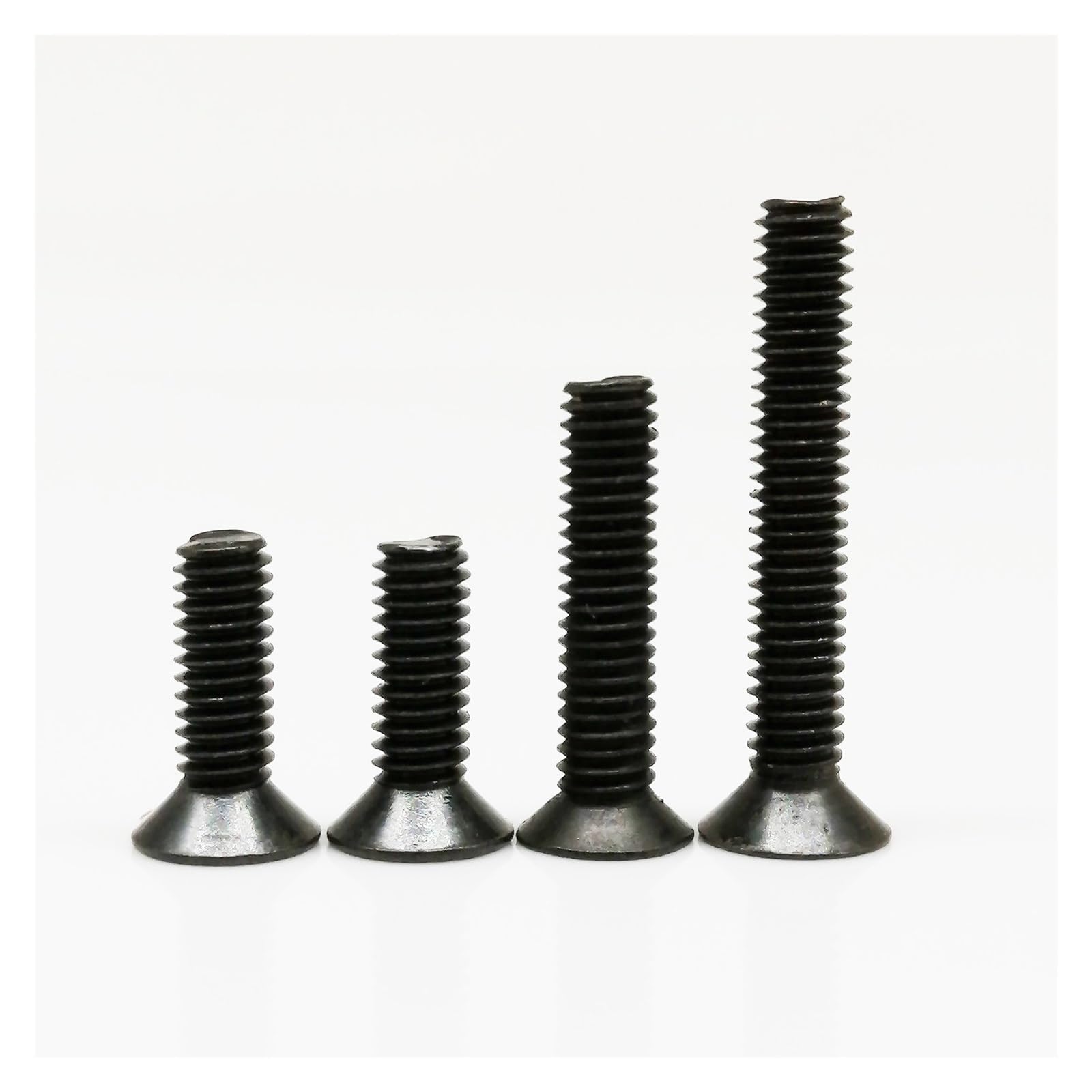1000 Uds M2 M2.5 M3 Mini Pequeño Micro Acero Negro Plana Tornillo De Cabeza Avellanada (Color : 20mm, Size : M3)